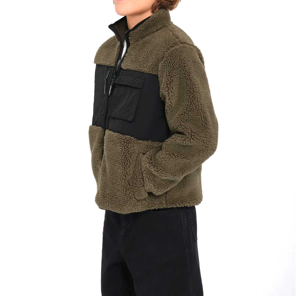 Volcom Kids Storm Stone Zip Sweater Wintermoss Volcom Kids Storm Stone Zip Sweater Wintermoss