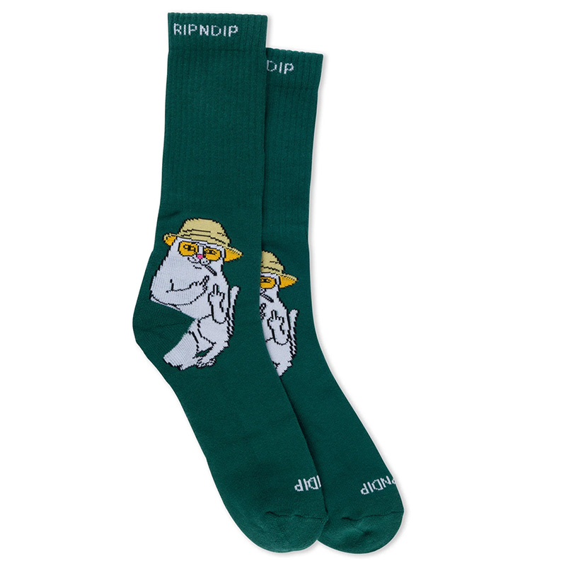 RIPNDIP Nermal S Thompson Socks Hunter Green