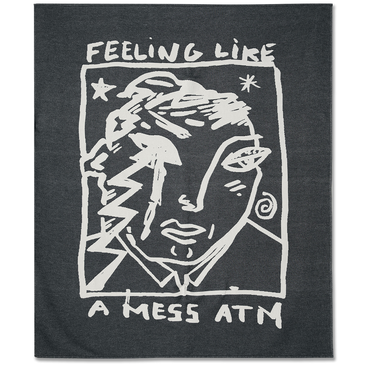 Polar Mess ATM Picnic Blanket Black/Cloud White Polar Mess ATM Picnic Blanket Black/Cloud White