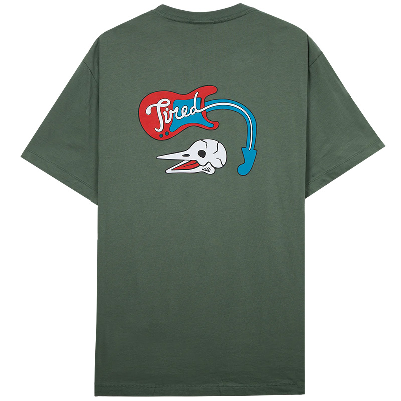 Tired Music T-Shirt Green