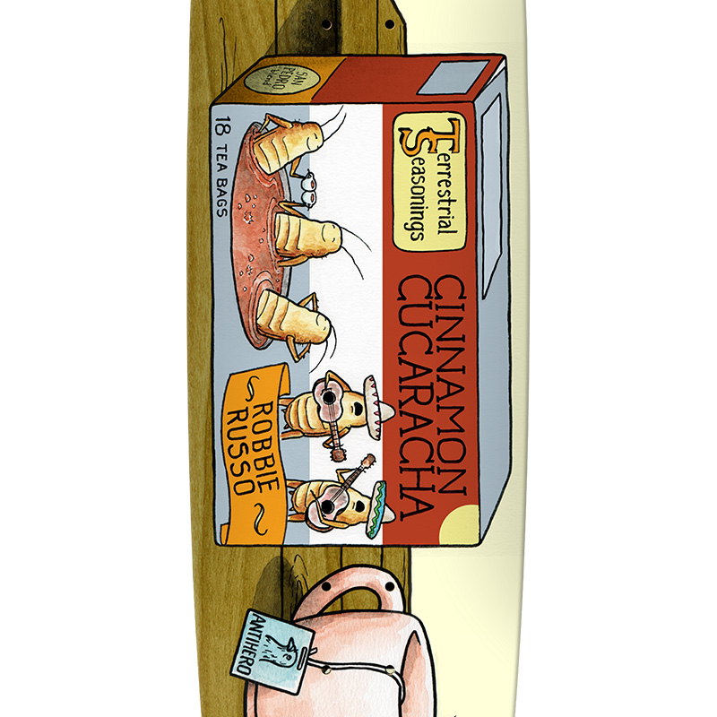 Anti Hero Russo Terrestrial Seasonings Skateboard Deck 8.75 Anti Hero Russo Terrestrial Seasonings Skateboard Deck 8.75