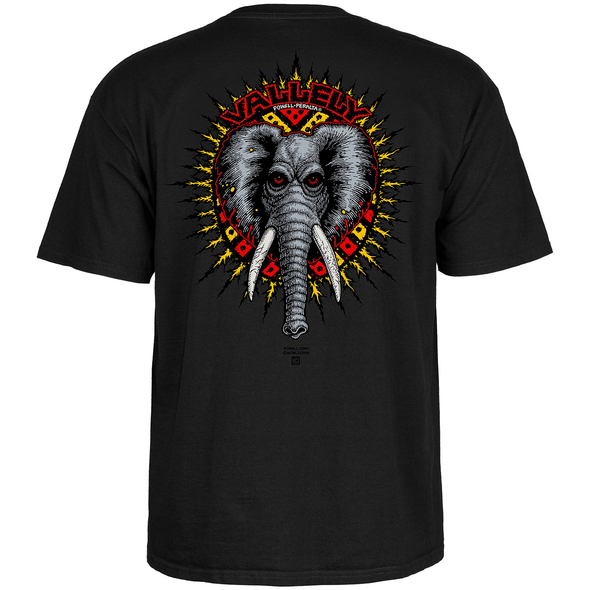 Powell-Peralta Vallely Elephant T-Shirt Black Powell-Peralta Vallely Elephant T-Shirt Black