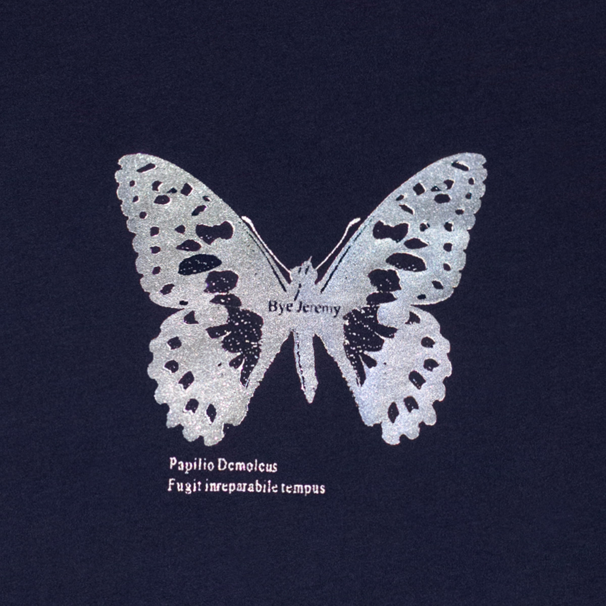 Bye Jeremy Butterfly T-Shirt Navy