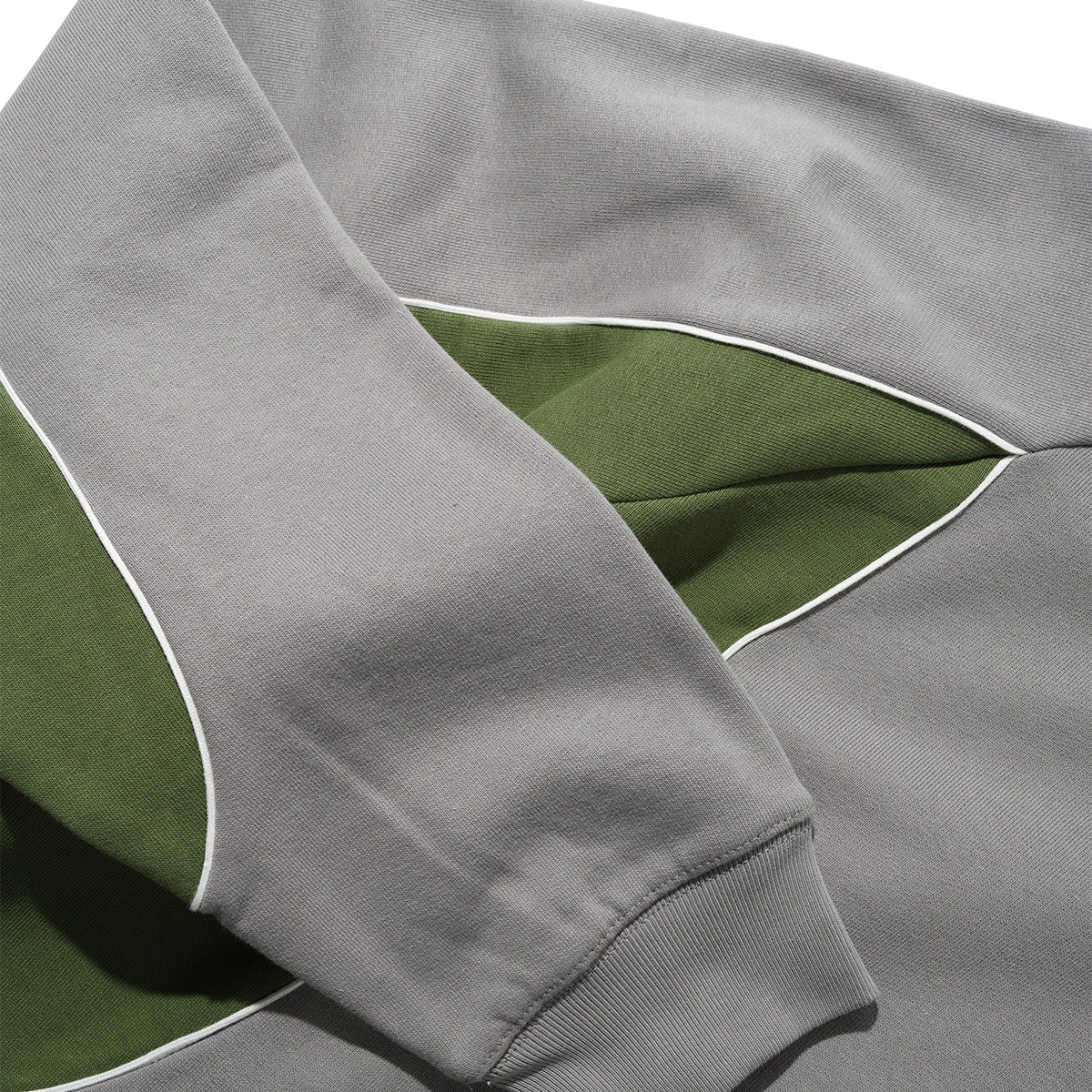 Butter Goods Tread Crewneck Sweater Concrete/Moss