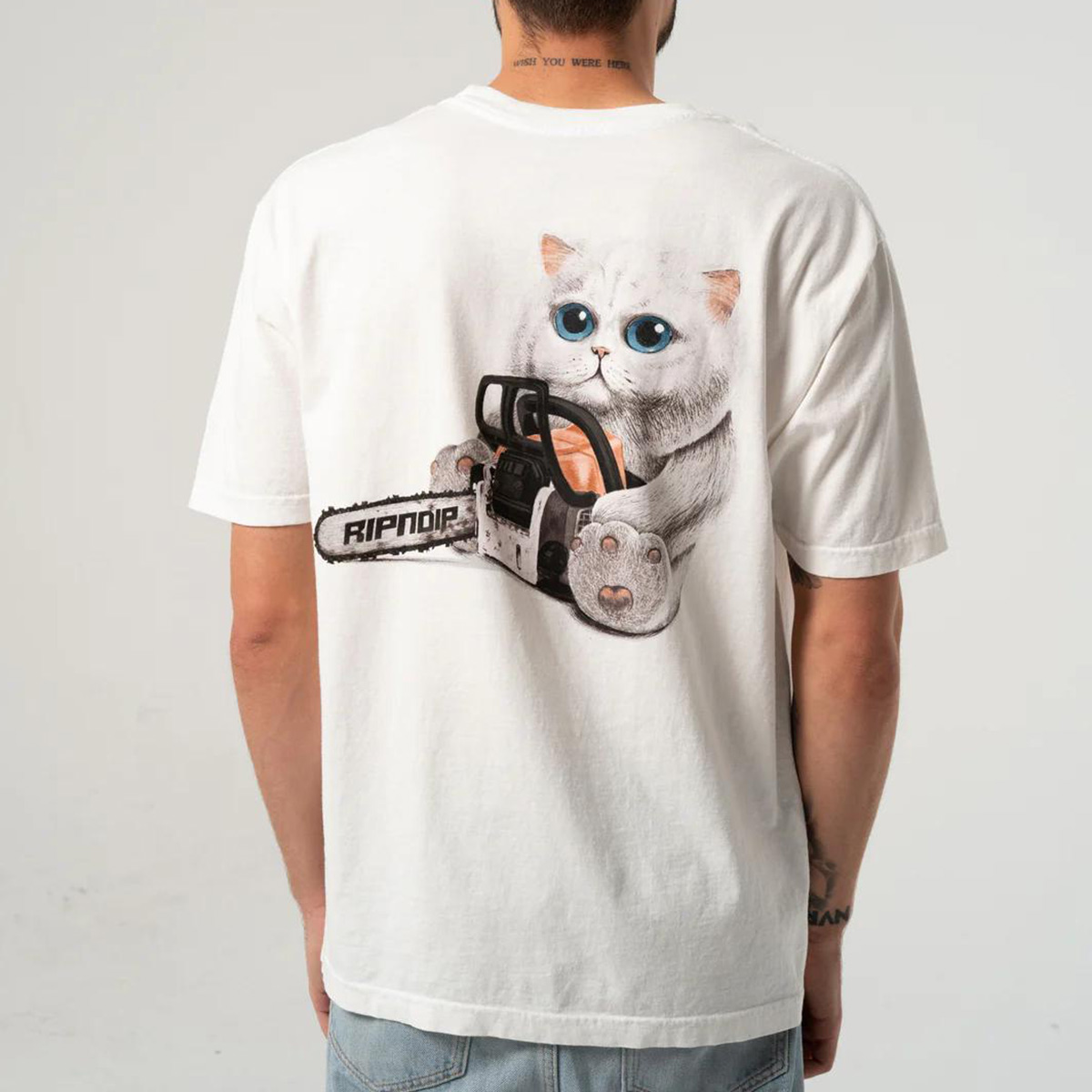 RIPNDIP Find Out T-Shirt Bone RIPNDIP Find Out T-Shirt Bone