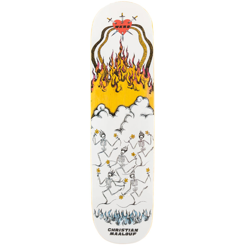 WKND Christian Maalouf Running With Daisies Skateboard Deck 8