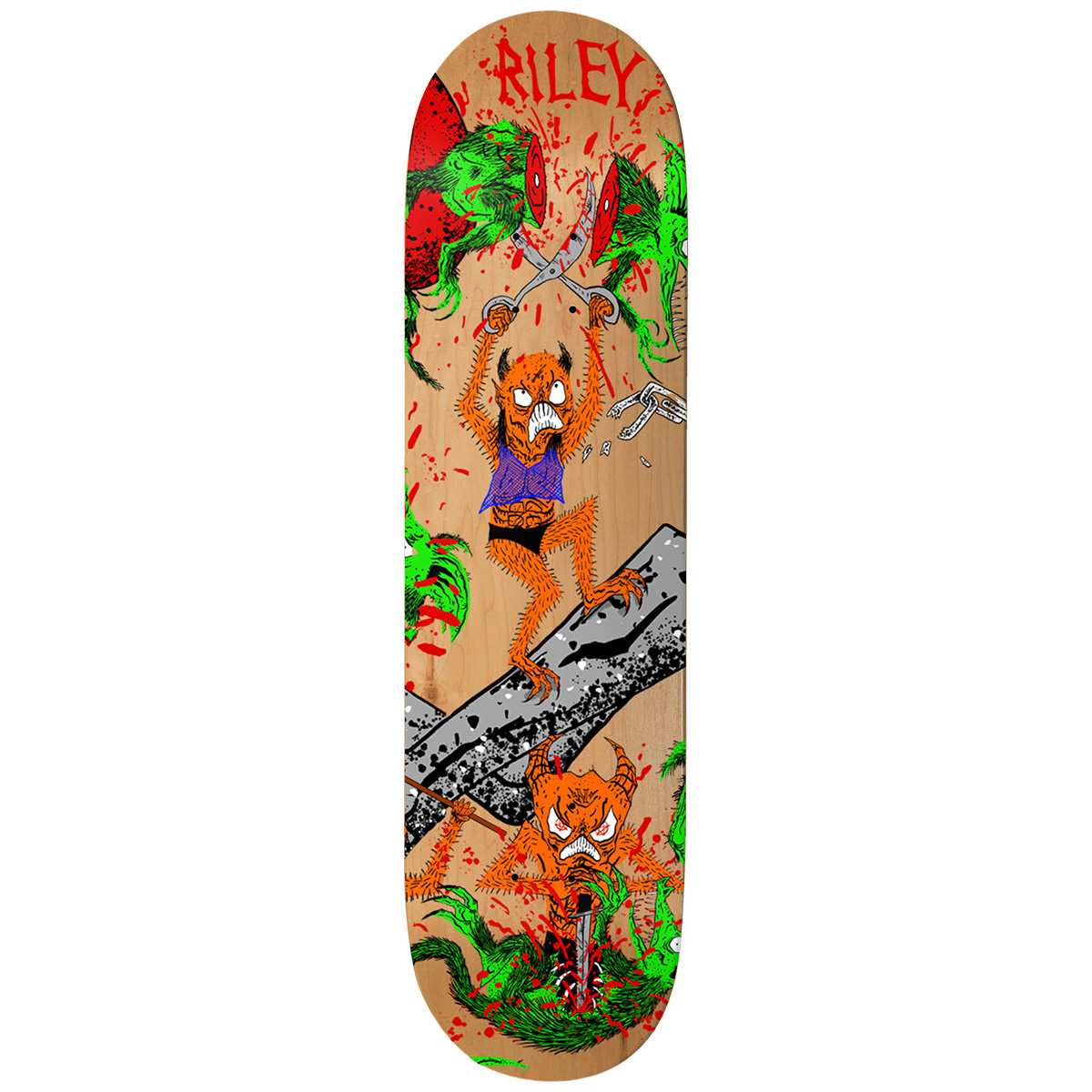 Baker Riley Hawk Toxic Rats Skateboard Deck 8.125 Baker Riley Hawk Toxic Rats Skateboard Deck 8.125