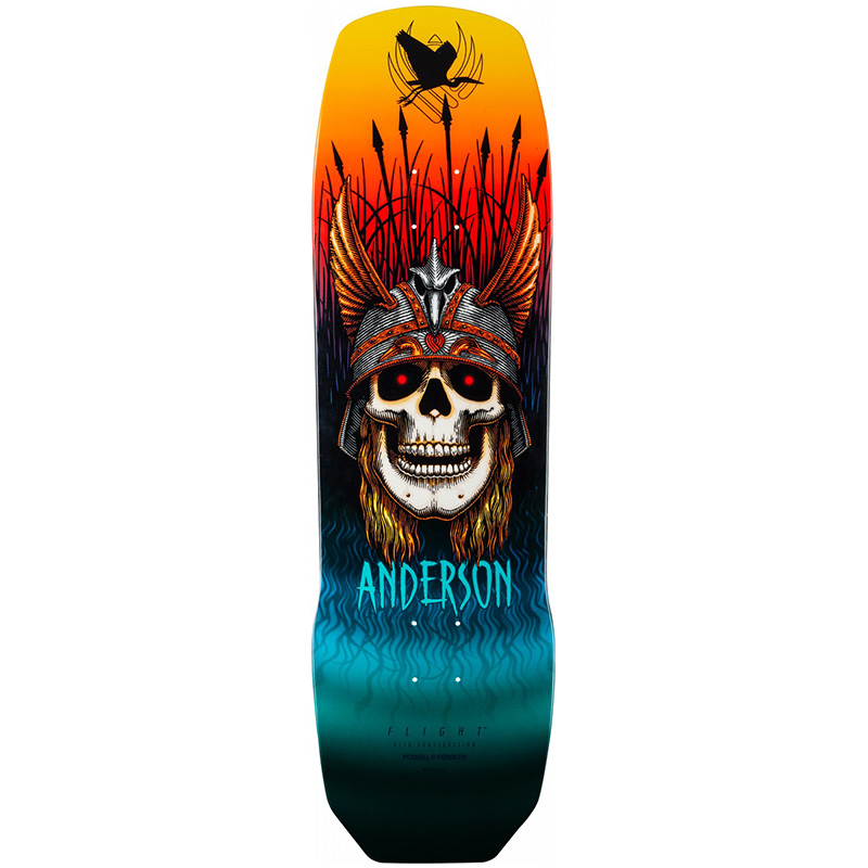 Powell Peralta Andy Anderson Heron Skull Flight Skateboard Deck Shape 290 9.13 Powell Peralta Andy Anderson Heron Skull Flight Skateboard Deck Shape 290 9.13