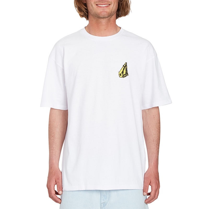 Volcom Balister Lse T-Shirt White Volcom Balister Lse T-Shirt White