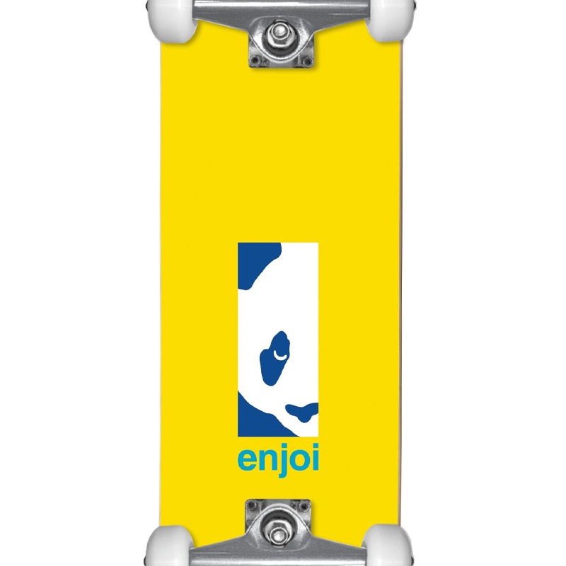 Enjoi Box Panda First Push Complete Skateboard Yellow 8.125