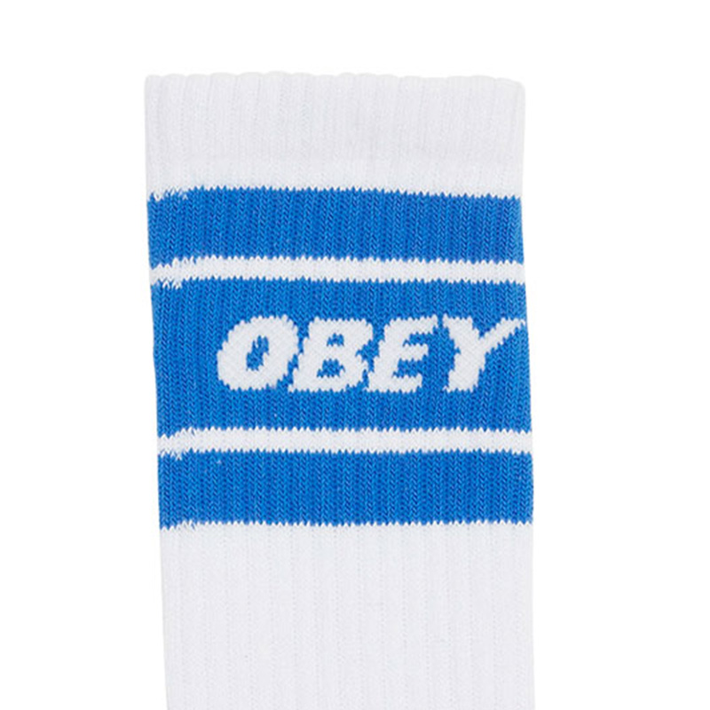 Obey Cooper II Socks White/Princess Blue Obey Cooper II Socks White/Princess Blue
