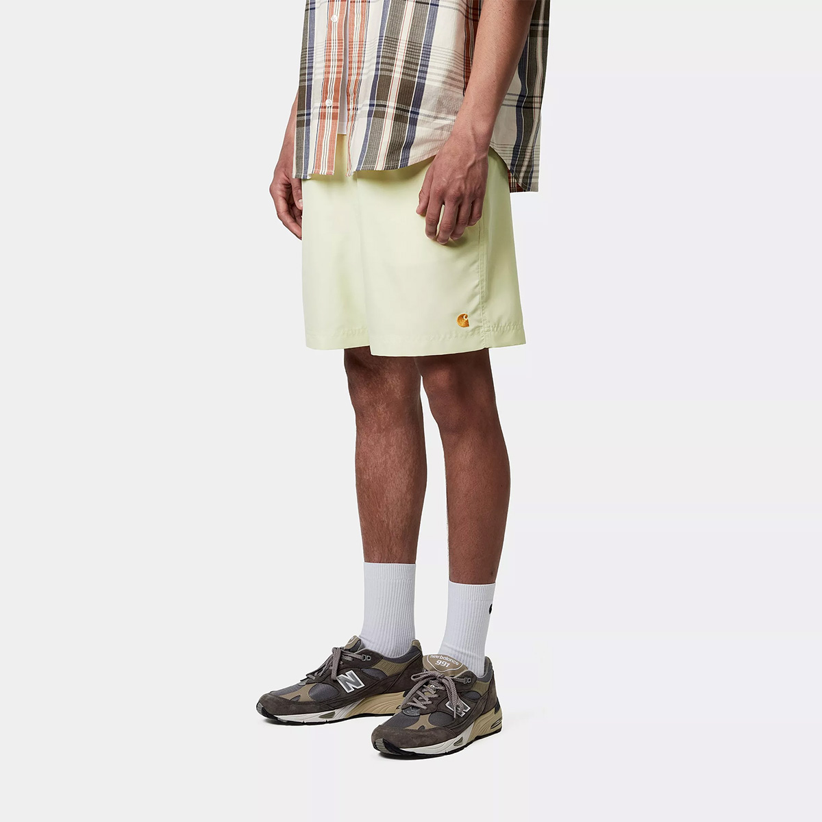 Carhartt WIP Chase Swim Trunk Air Green/Gold