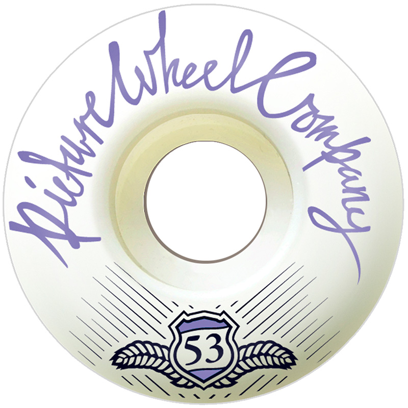 Picture Wheel Co Shield Series Conical Shape Lavander Wheels 53mm