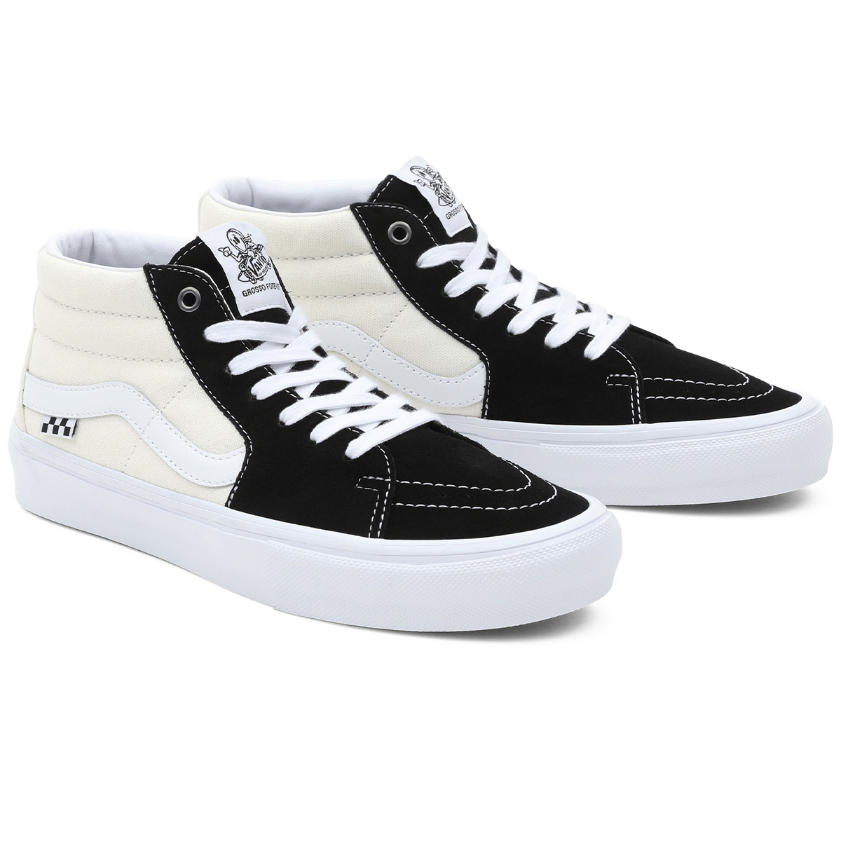 Vans Skate Grosso Mid Marshmallow/Black Vans Skate Grosso Mid Marshmallow/Black