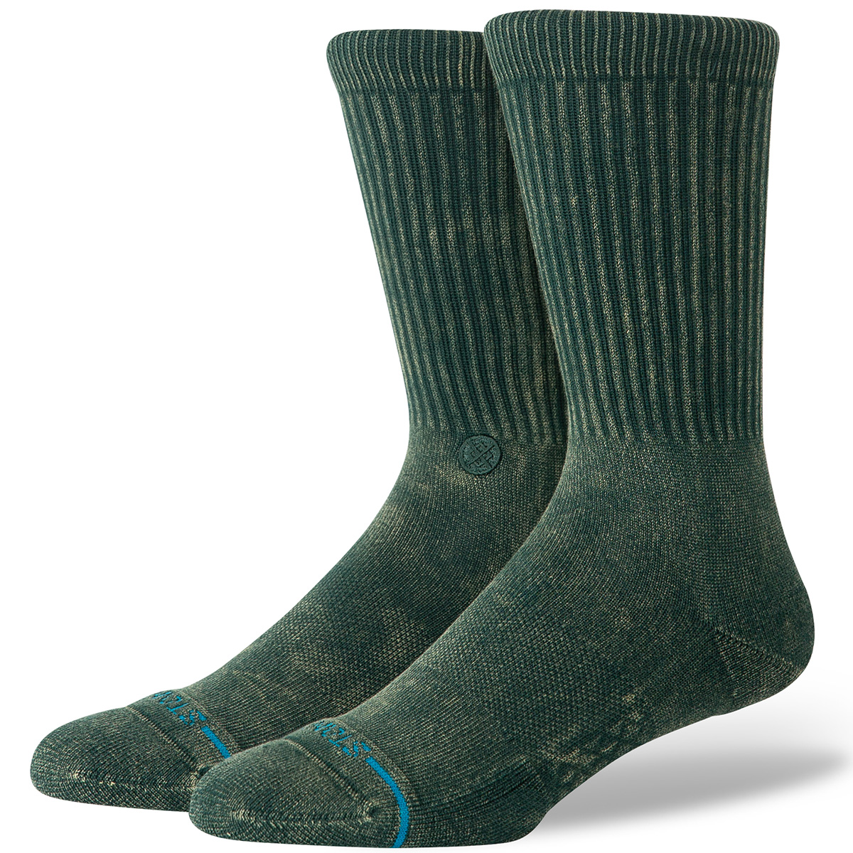 Stance Icon Dyed Crew Socks Pine
