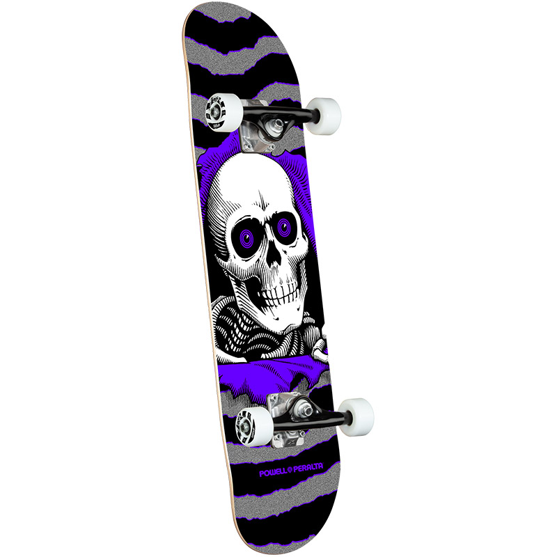 Powell Peralta Ripper One Off Complete Skateboard Silver Purple 7.5
