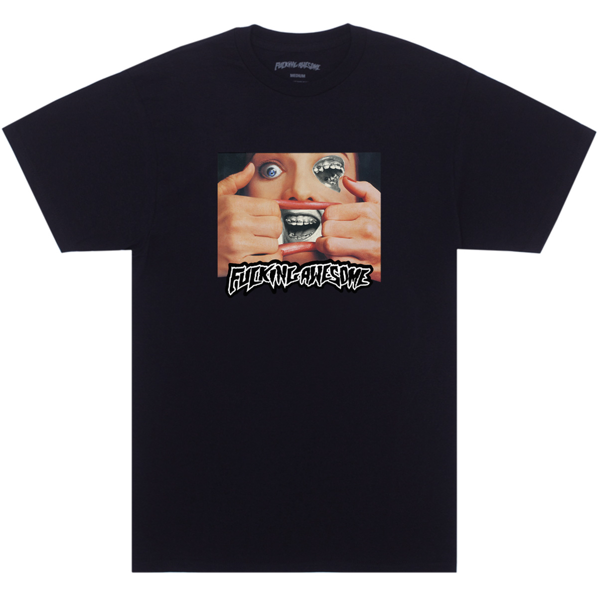 Fucking Awesome Brace Face T-shirt Black