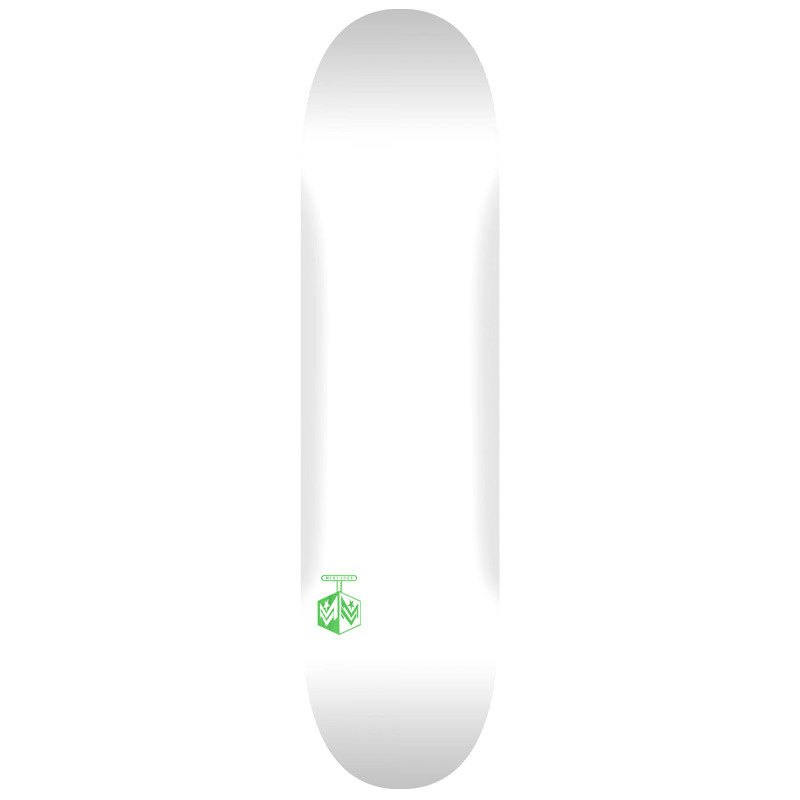 Mini Logo Chevron Detonator 15 Birch Skateboard Deck Solid White Shape 243 8.25