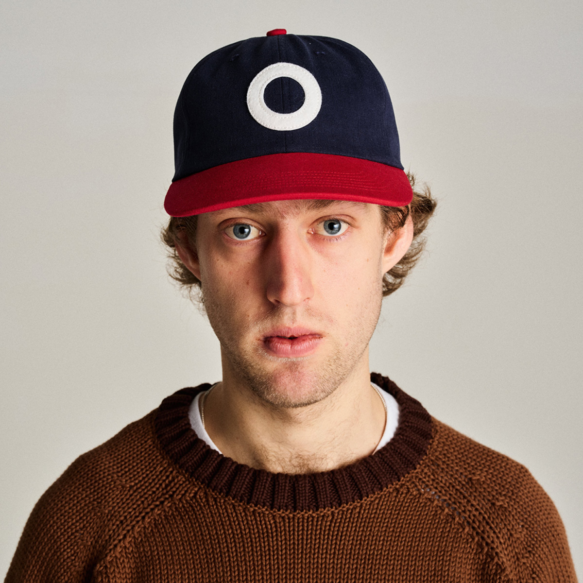 POP O Sixpanel Cap Navy/Goji Berry | Skatestore