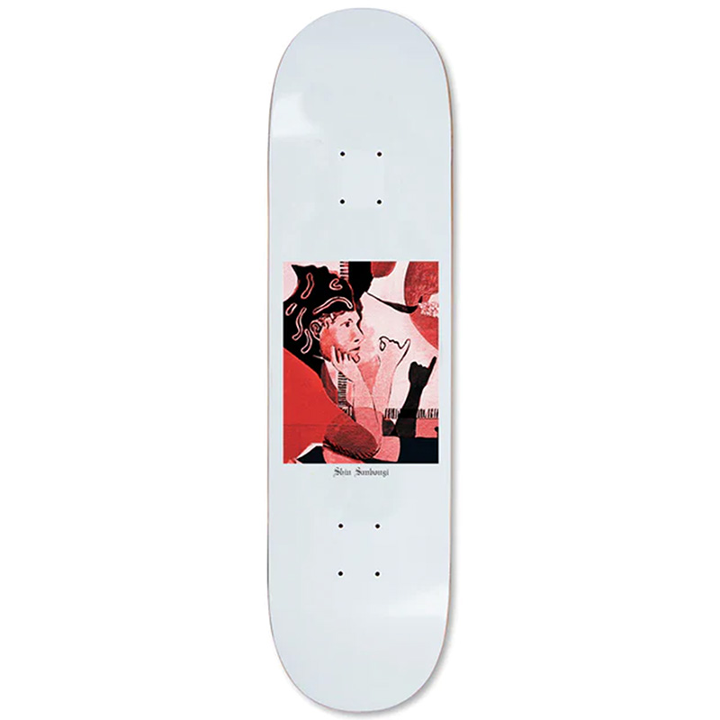 Polar Shin Sanbongi Contact Skateboard Deck White 8.5