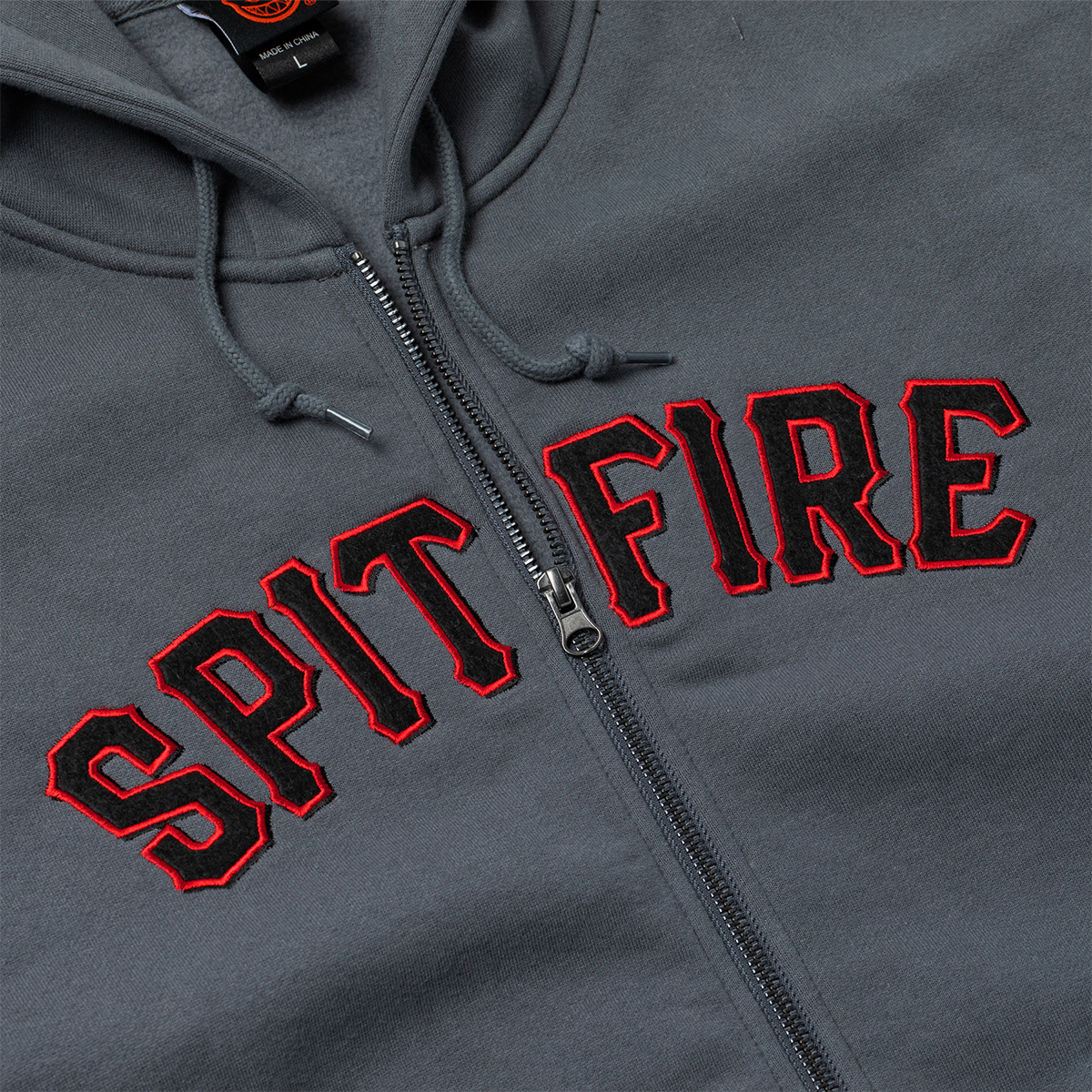 Spitfire Zip Hooded Sweater Spitball Charcoal Spitfire Zip Hooded Sweater Spitball Charcoal