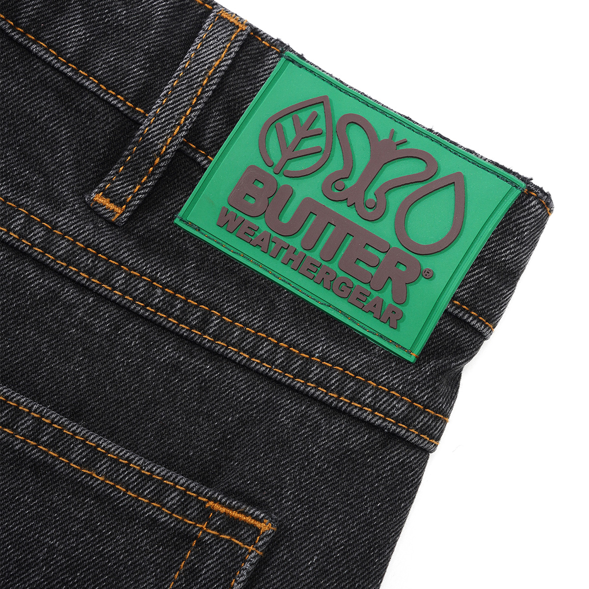 Butter Goods Weathergear Denim Shorts Washed Black Butter Goods Weathergear Denim Shorts Washed Black