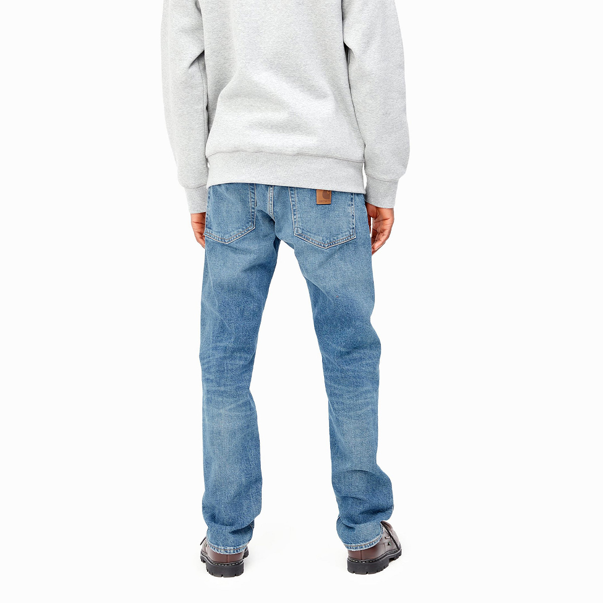 Carhartt WIP Klondike Pants Blue Mid Used Wash Carhartt WIP Klondike Pants Blue Mid Used Wash