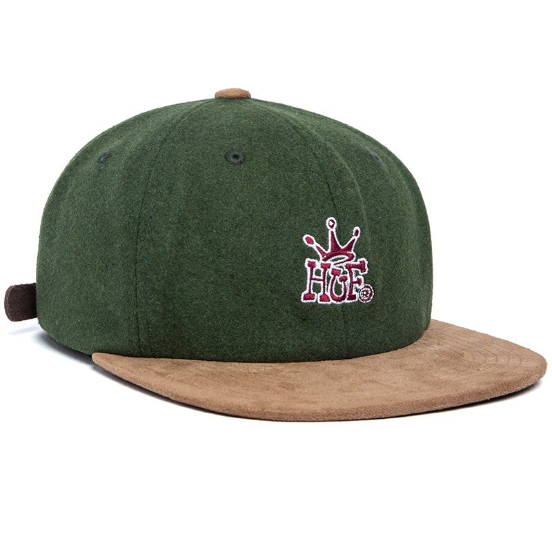 HUF Crown 6 Panel Hat Dark Green HUF Crown 6 Panel Hat Dark Green