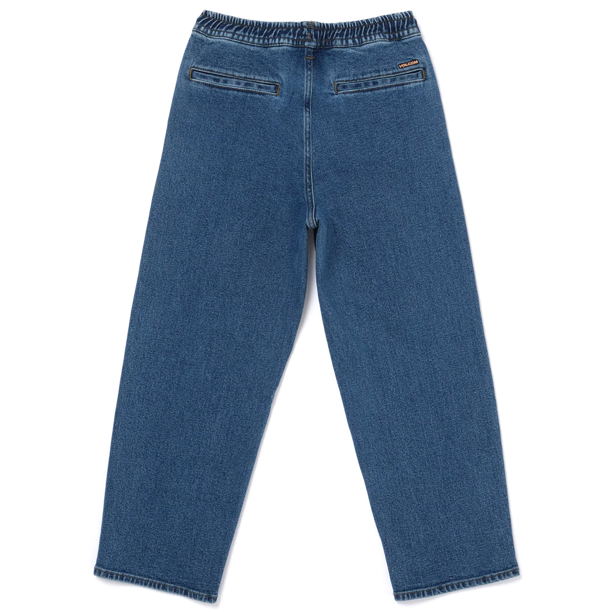 Volcom Kids Freazy Loose Denim Pants Washed Blue