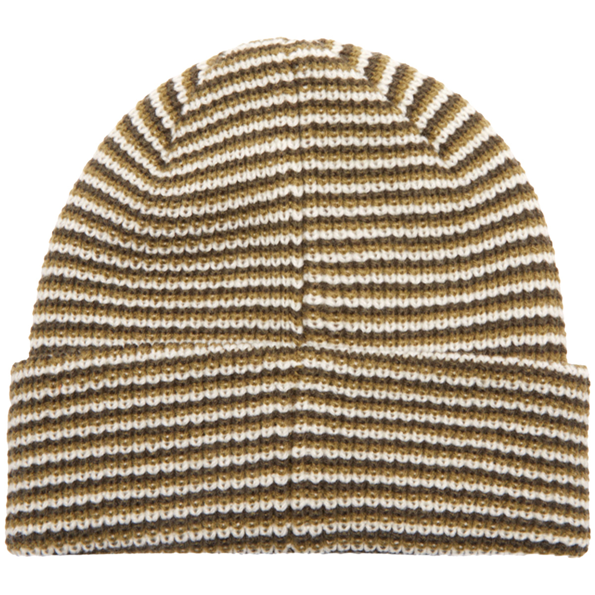 Obey Parker Striped Beanie Moss Green