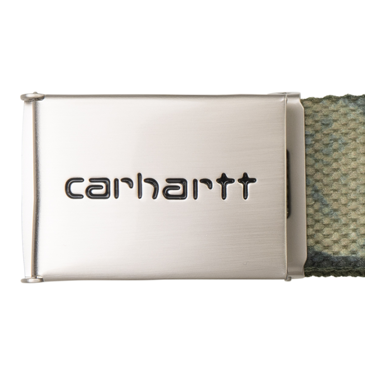 Carhartt WIP Clip Belt Chrome Camo Combi Green Carhartt WIP Clip Belt Chrome Camo Combi Green