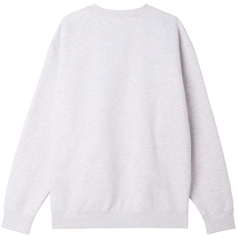 Obey Established Works Eyes Crewneck Sweater Ash Grey Obey Established Works Eyes Crewneck Sweater Ash Grey