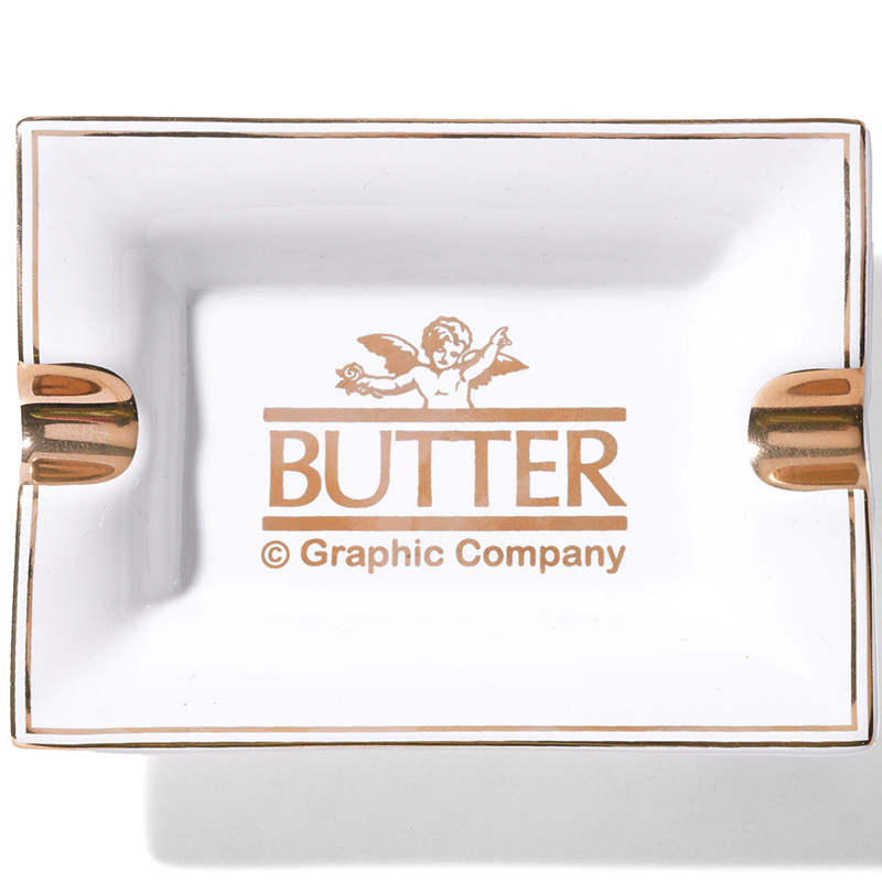 Butter Goods Cherub Ceramic Ash Tray White / Gold Butter Goods Cherub Ceramic Ash Tray White / Gold