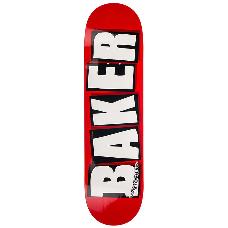 Baker Brand Logo White Skateboard Deck 8.75