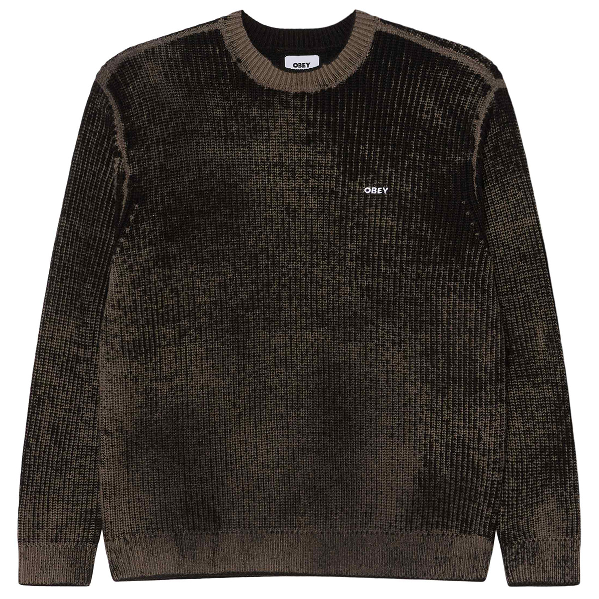 Obey Spray Effect Sweater Black