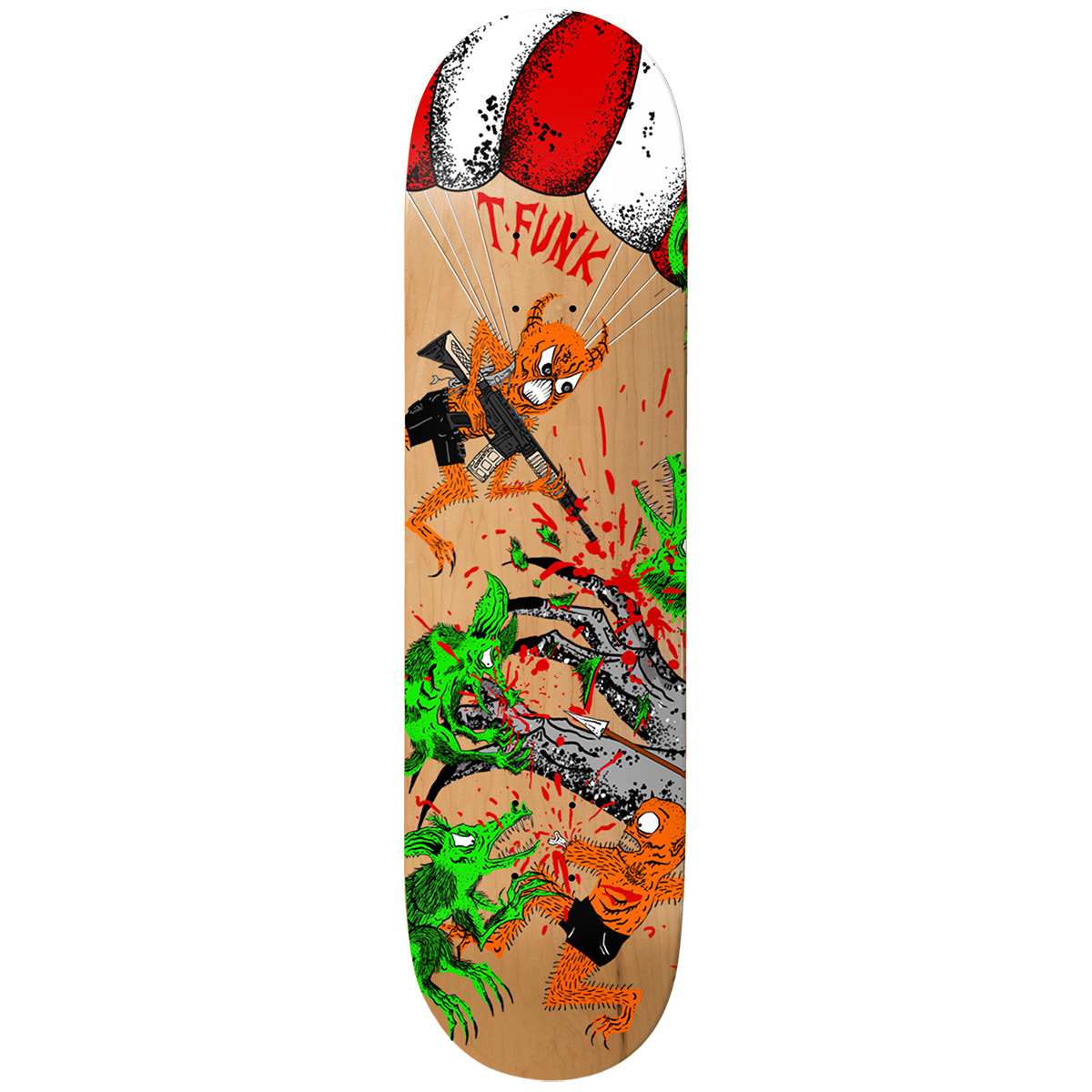 Baker T-Funk Toxic Rats Skateboard Deck 8.5 Baker T-Funk Toxic Rats Skateboard Deck 8.5
