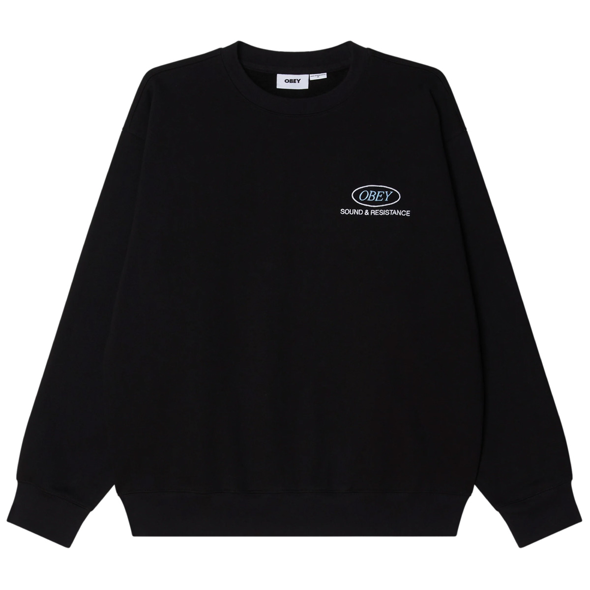 Obey Sound Crewneck Sweater Black