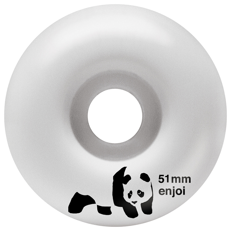 enjoi Whitey Panda Complete Skateboard White 7.75