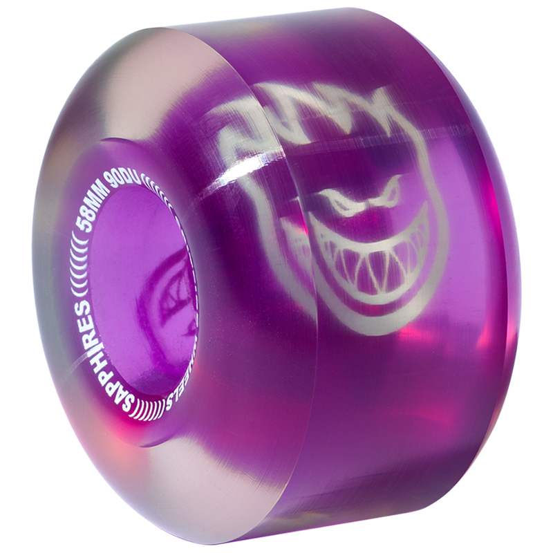 Spitfire Sapphire Wheels Clear Purple 90D 58mm