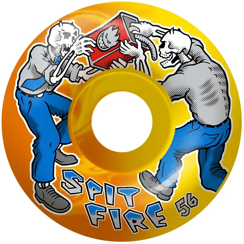 Spitfire Firefight Classic Wheels Orange/Yellow 99D 56mm Spitfire Firefight Classic Wheels Orange/Yellow 99D 56mm