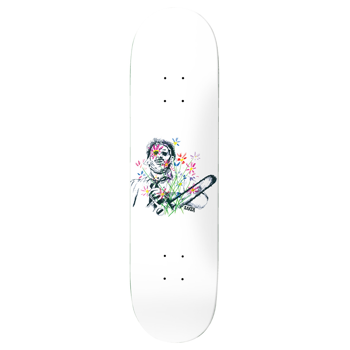 Baker Casper Brooker Texas Flowers Skateboard Deck 8.5 