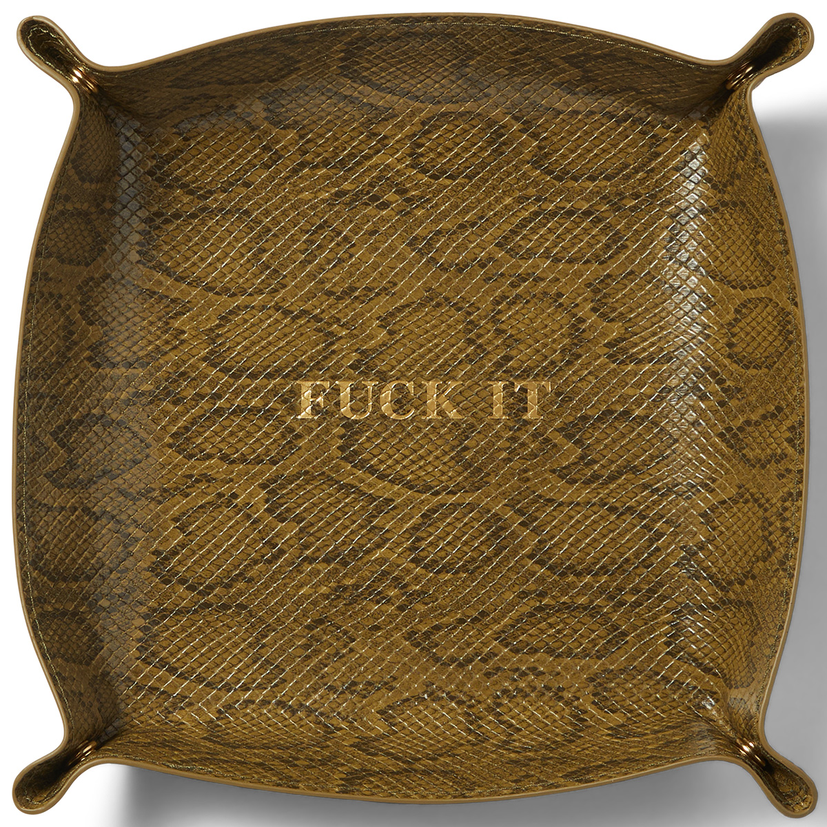 HUF Fuck It Snakeskin Catchall Green