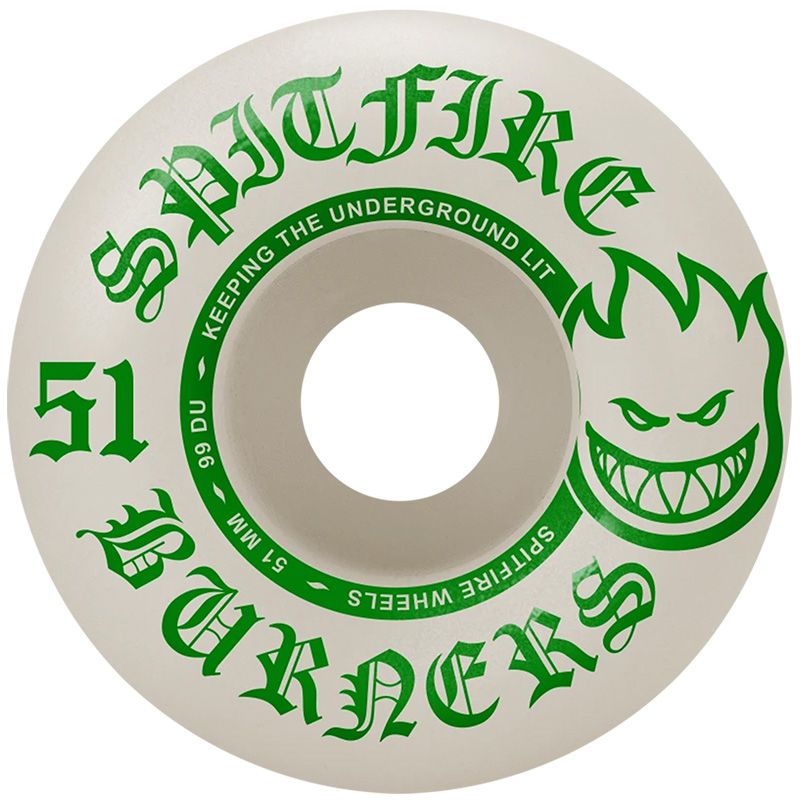 Spitfire Burner Wheels Green 99D 51mm