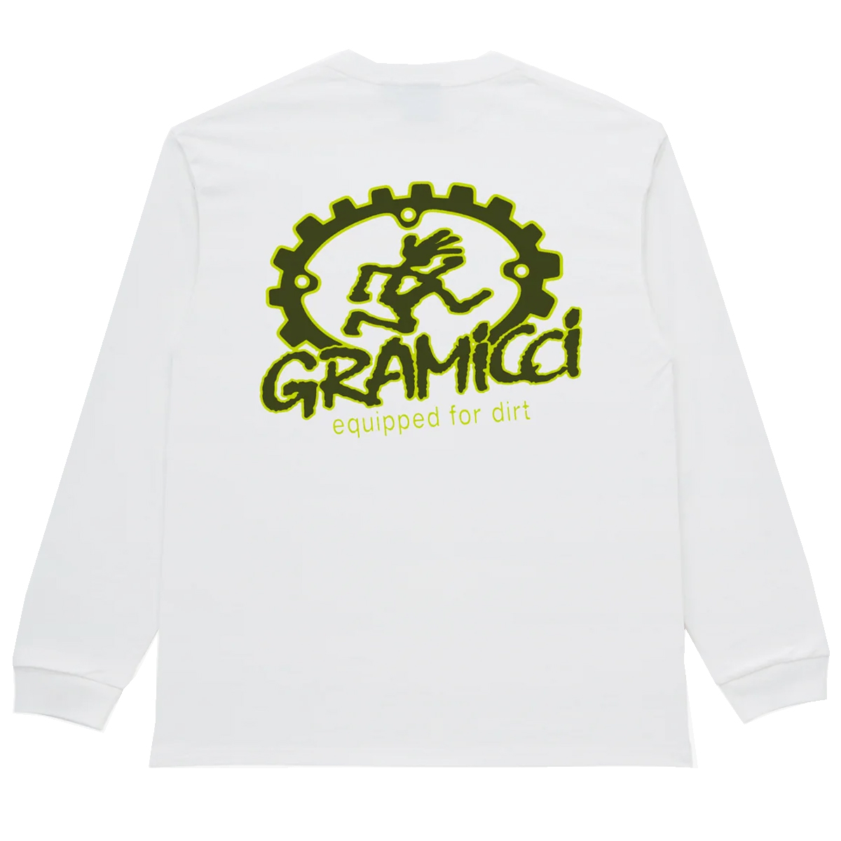 Gramicci Equipped For Dirt Longsleeve T-Shirt White