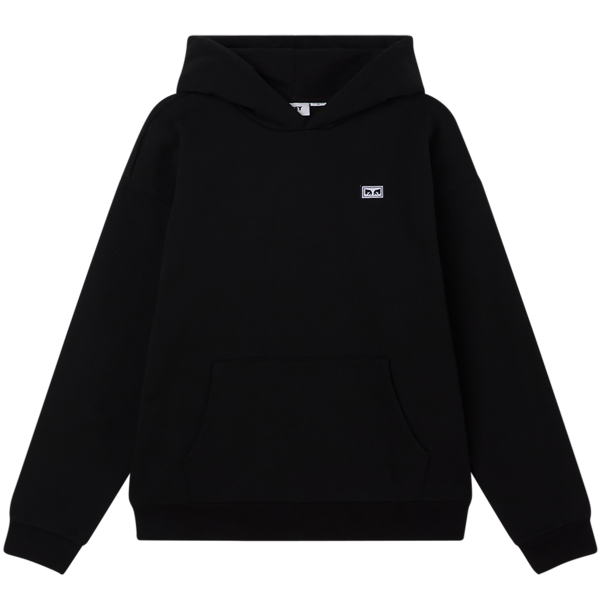 Obey New Visions Extra Heavy Hooded Sweater Black Obey New Visions Extra Heavy Hooded Sweater Black