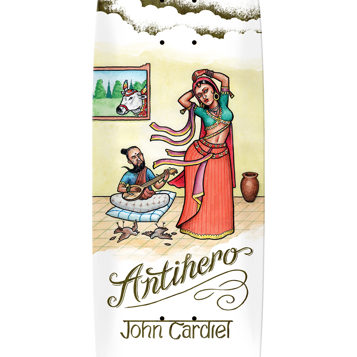 Anti Hero Cardiel Flaturlent Beauties Huffer Shape Skateboard Deck 9.18