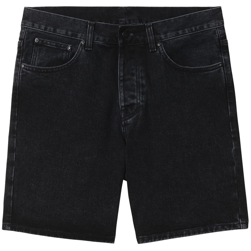 Carhartt WIP Newel Shorts Black Stone Washed Carhartt WIP Newel Shorts Black Stone Washed