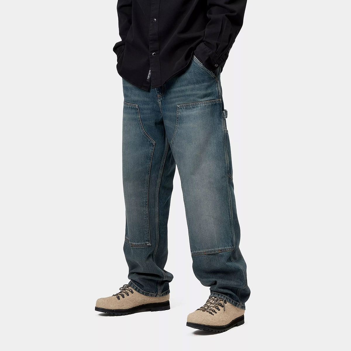 パンツ Carhartt WIP Double Knee Lagoon Worn W30 Double Knee Pant | Official Carhartt WIP Online Store