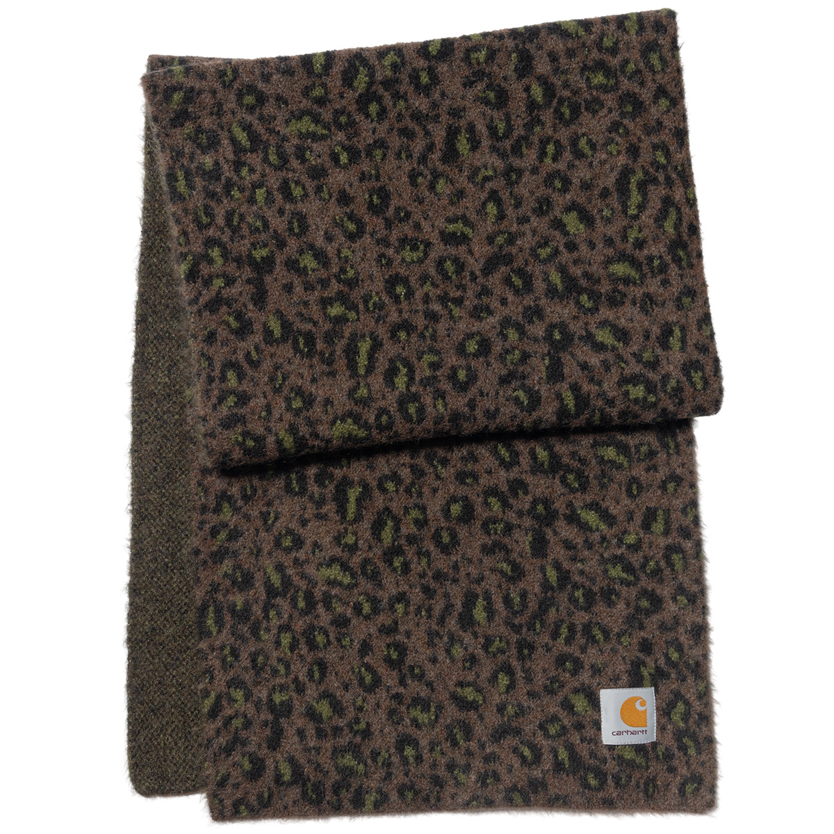 Carhartt WIP Palmer Scarf Camo Leo Jacquard Tamarind