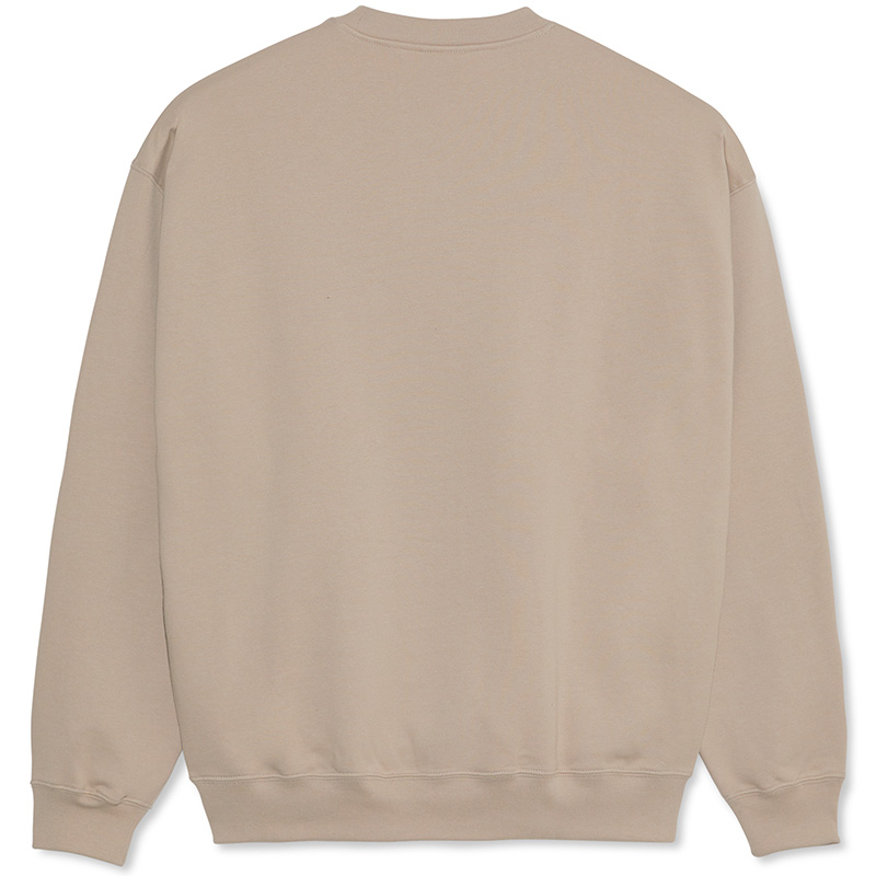 Polar Faces Dave Crewneck Sweater Taupe Polar Faces Dave Crewneck Sweater Taupe